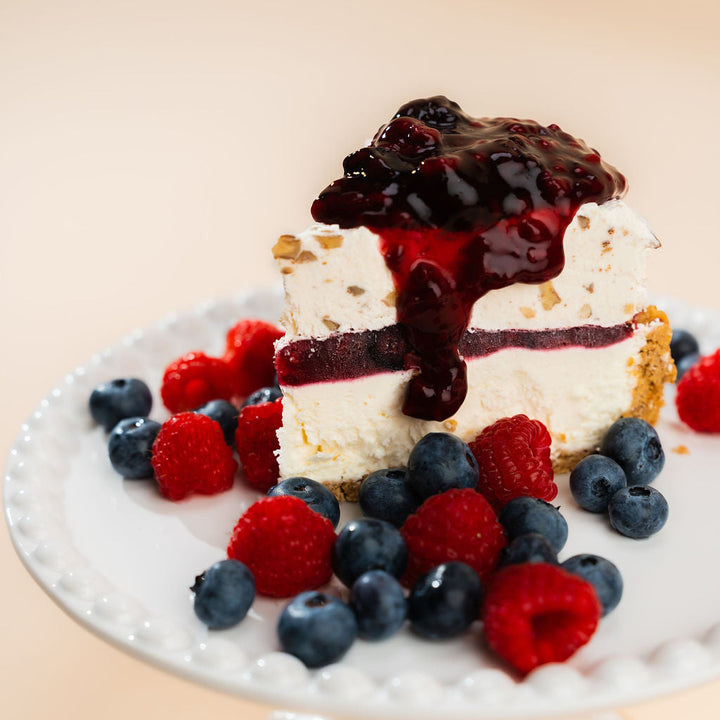 Triple Berry Cheesecake Pie
