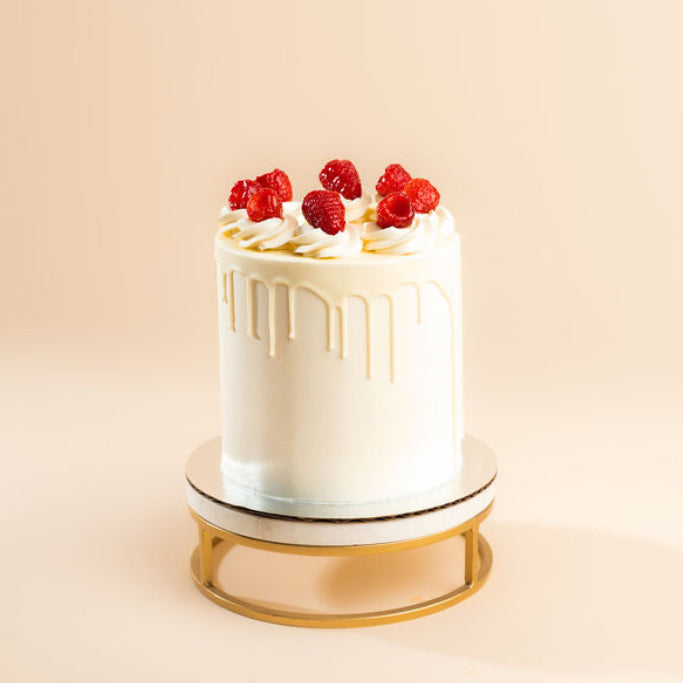White Chocolate Raspberry Cake