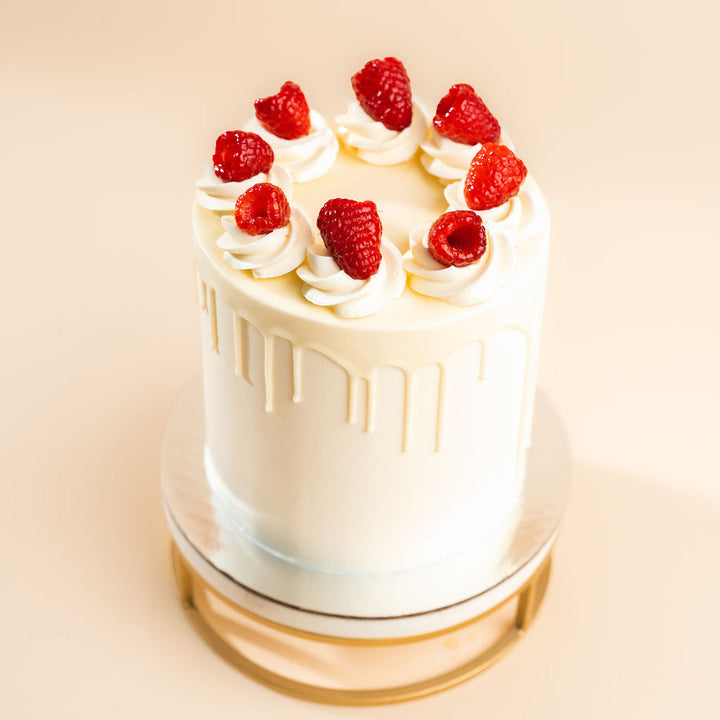 White Chocolate Raspberry Cake