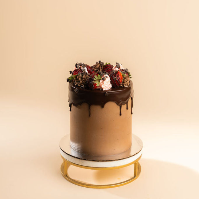 Chocolate Dipped Strawberry Cake