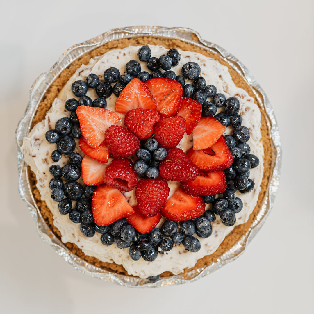 Triple Berry Cheesecake Pie