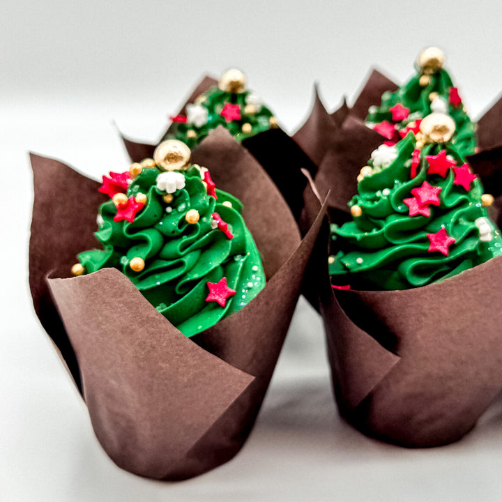 Christmas Tree Cupcake Box