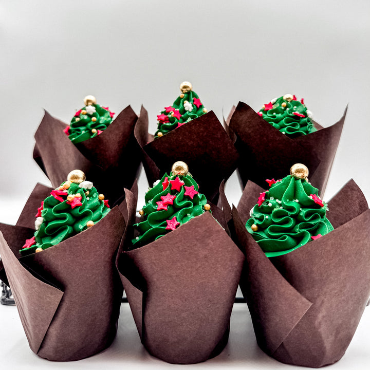 Christmas Tree Cupcake Box