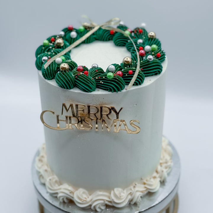 The Christmas Wreath Cake