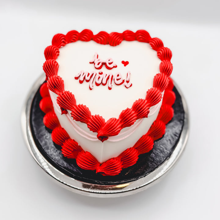 Vintage Iced Heart Cake